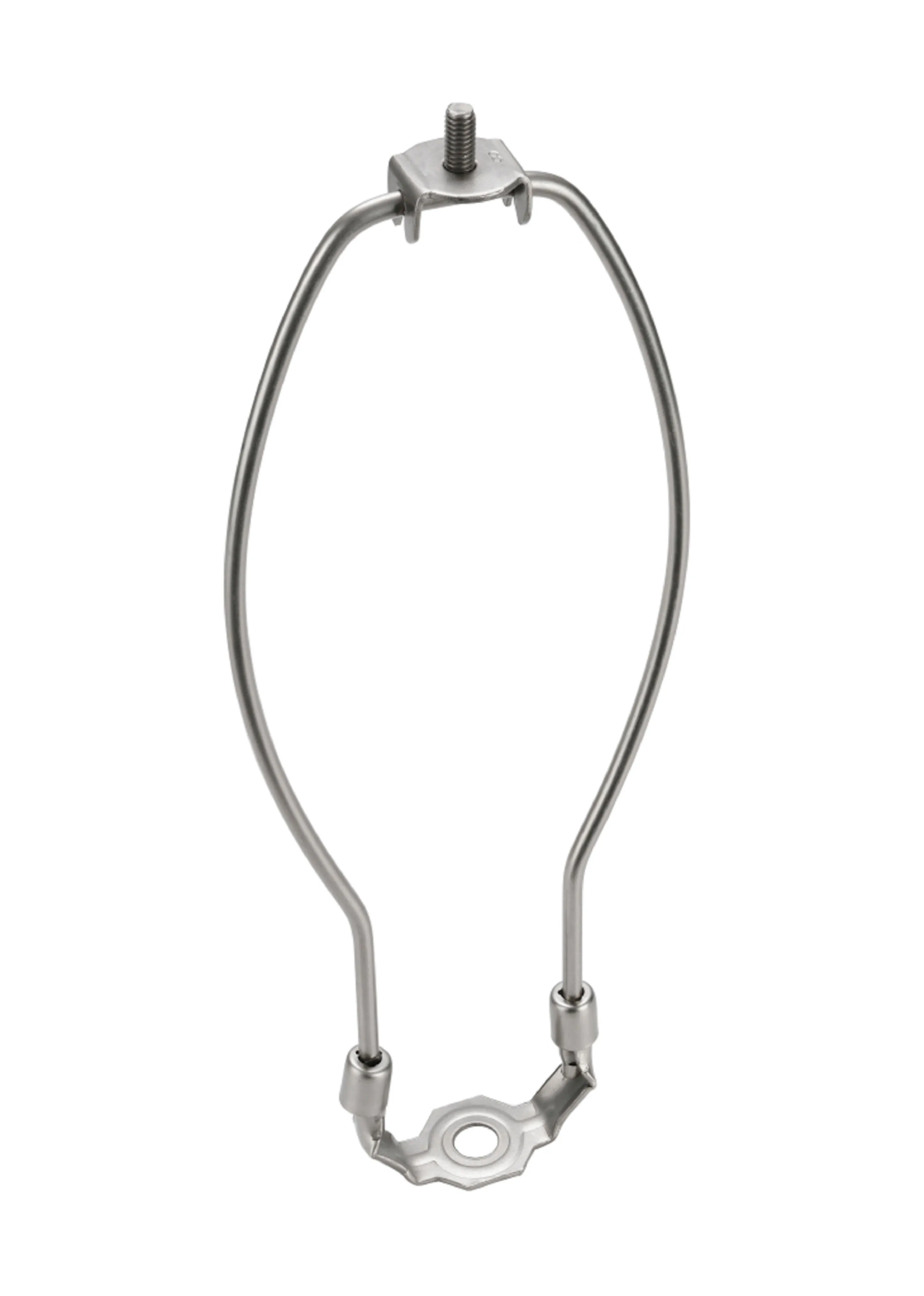 # 20006-2 10" Lamp Harp with Saddle in Satin Nickel Finish