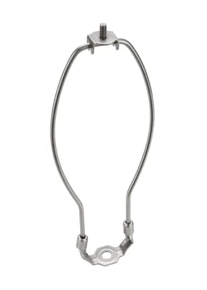 # 20006-2 10" Lamp Harp with Saddle in Satin Nickel Finish