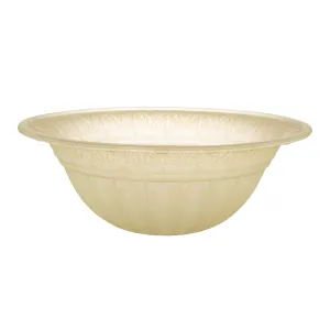 # 23095-01 Amber Transitional Style Replacement Torchiere Glass Shade, 6" high x 15-3/4" diameter