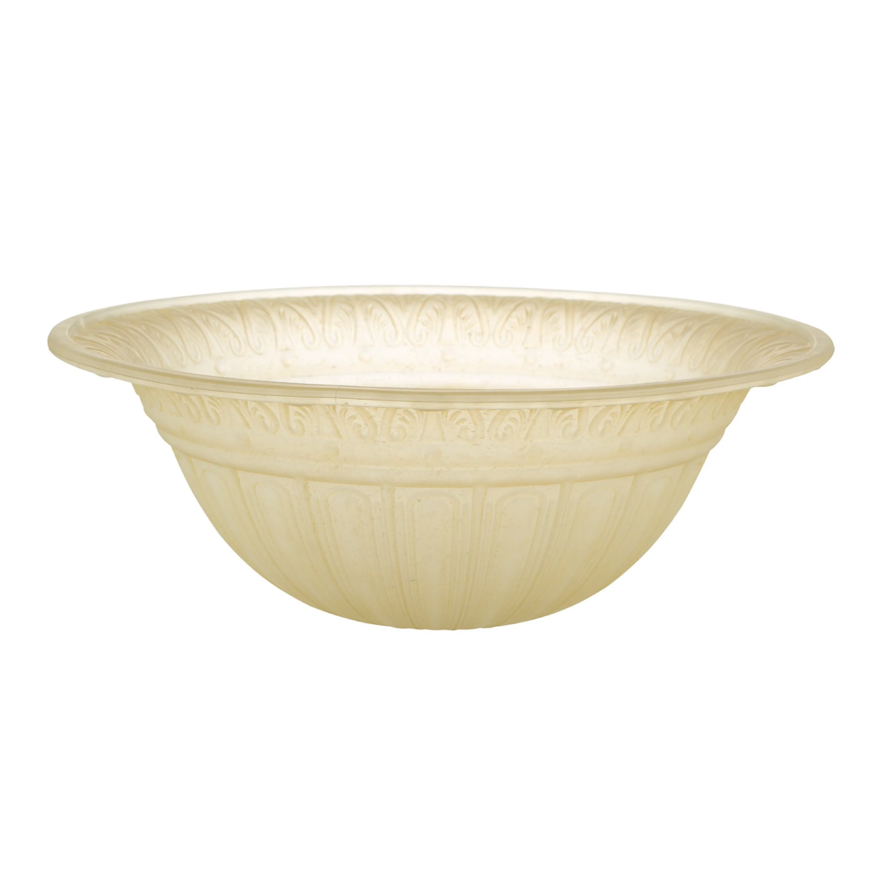 # 23095-01 Amber Transitional Style Replacement Torchiere Glass Shade, 6" high x 15-3/4" diameter