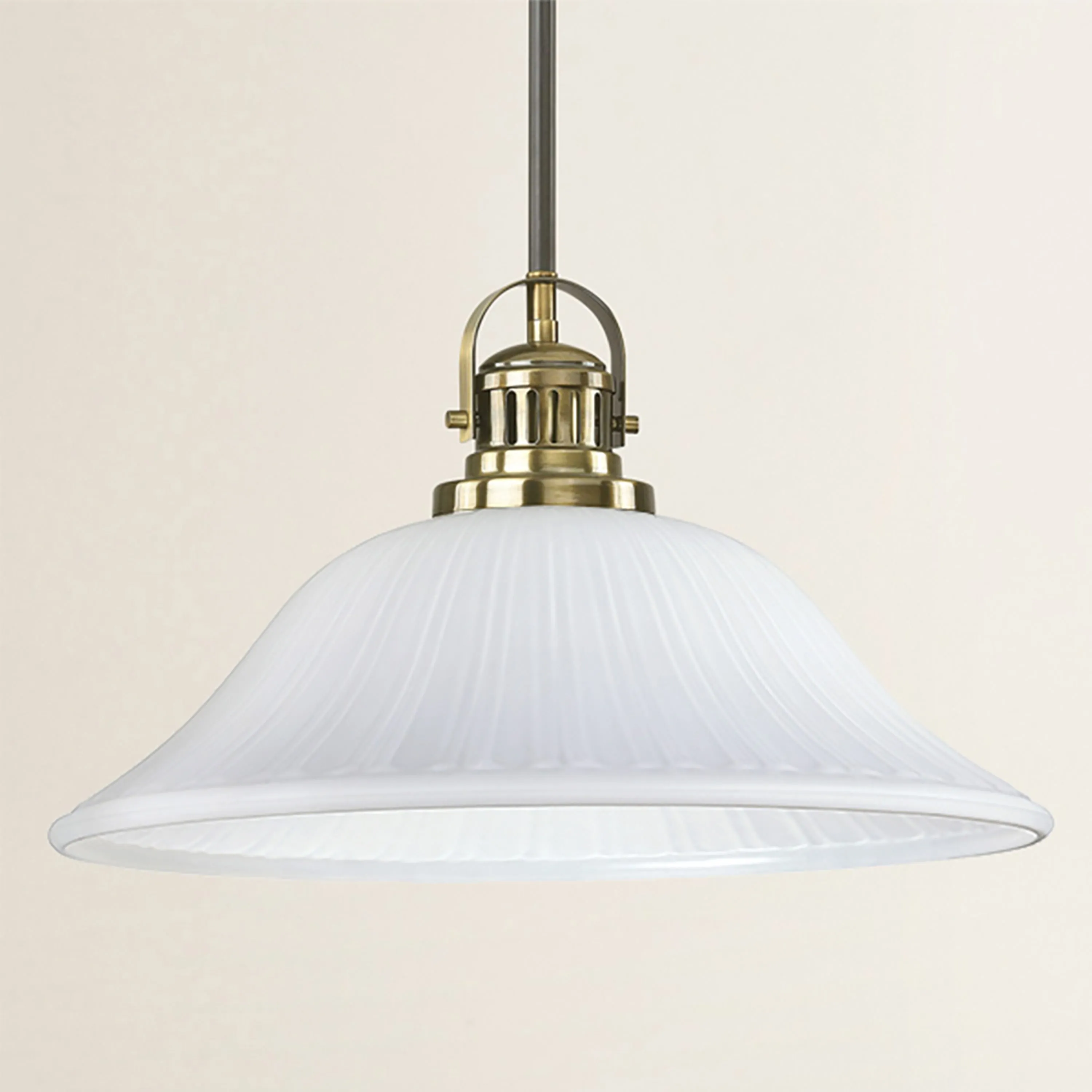 # 23095-01 Amber Transitional Style Replacement Torchiere Glass Shade, 6" high x 15-3/4" diameter