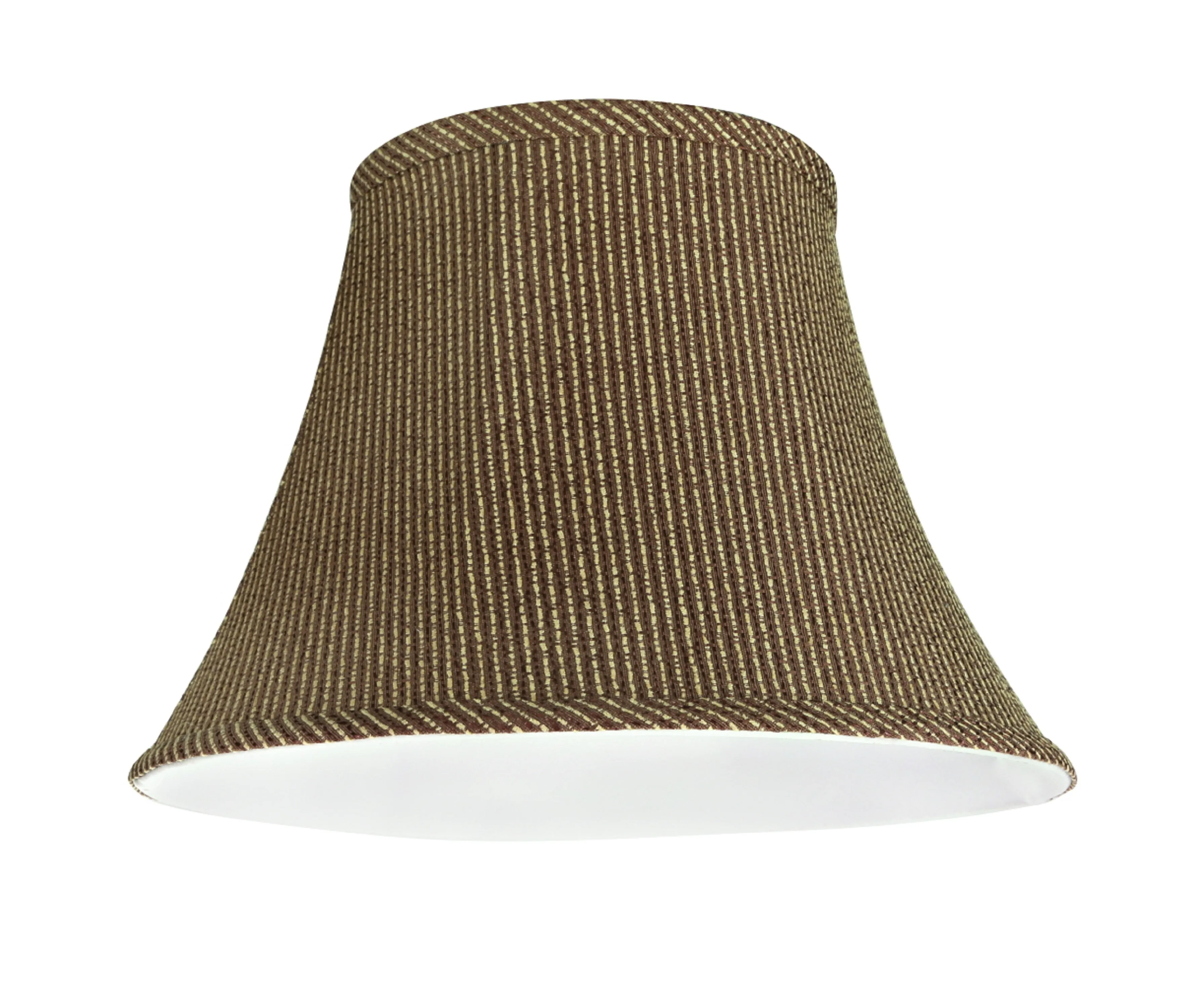 # 30215 Transitional Bell Shape Spider Construction Lamp Shade in Brown, 13" wide (7" x 13" x 9 1/2")