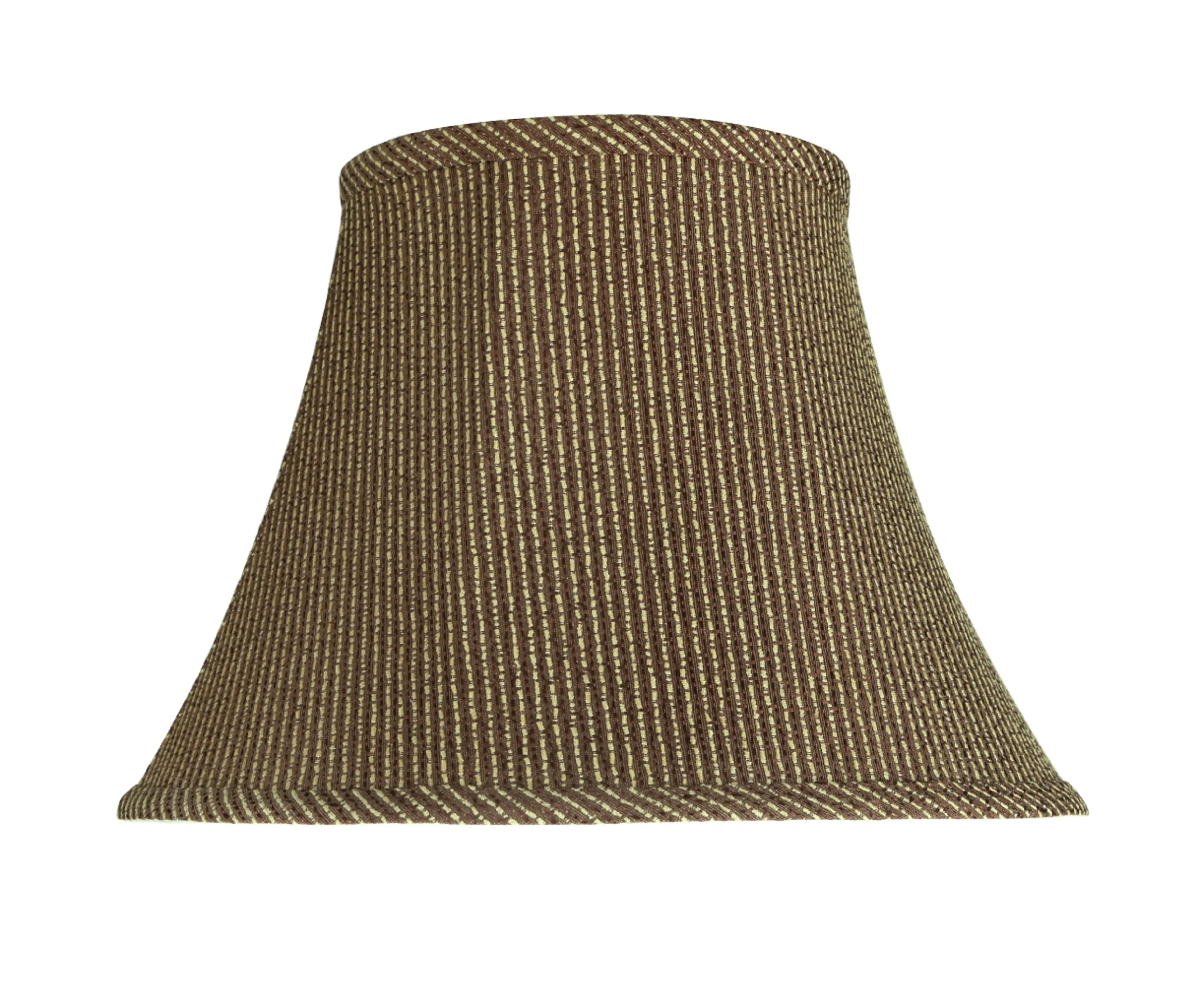 # 30215 Transitional Bell Shape Spider Construction Lamp Shade in Brown, 13" wide (7" x 13" x 9 1/2")