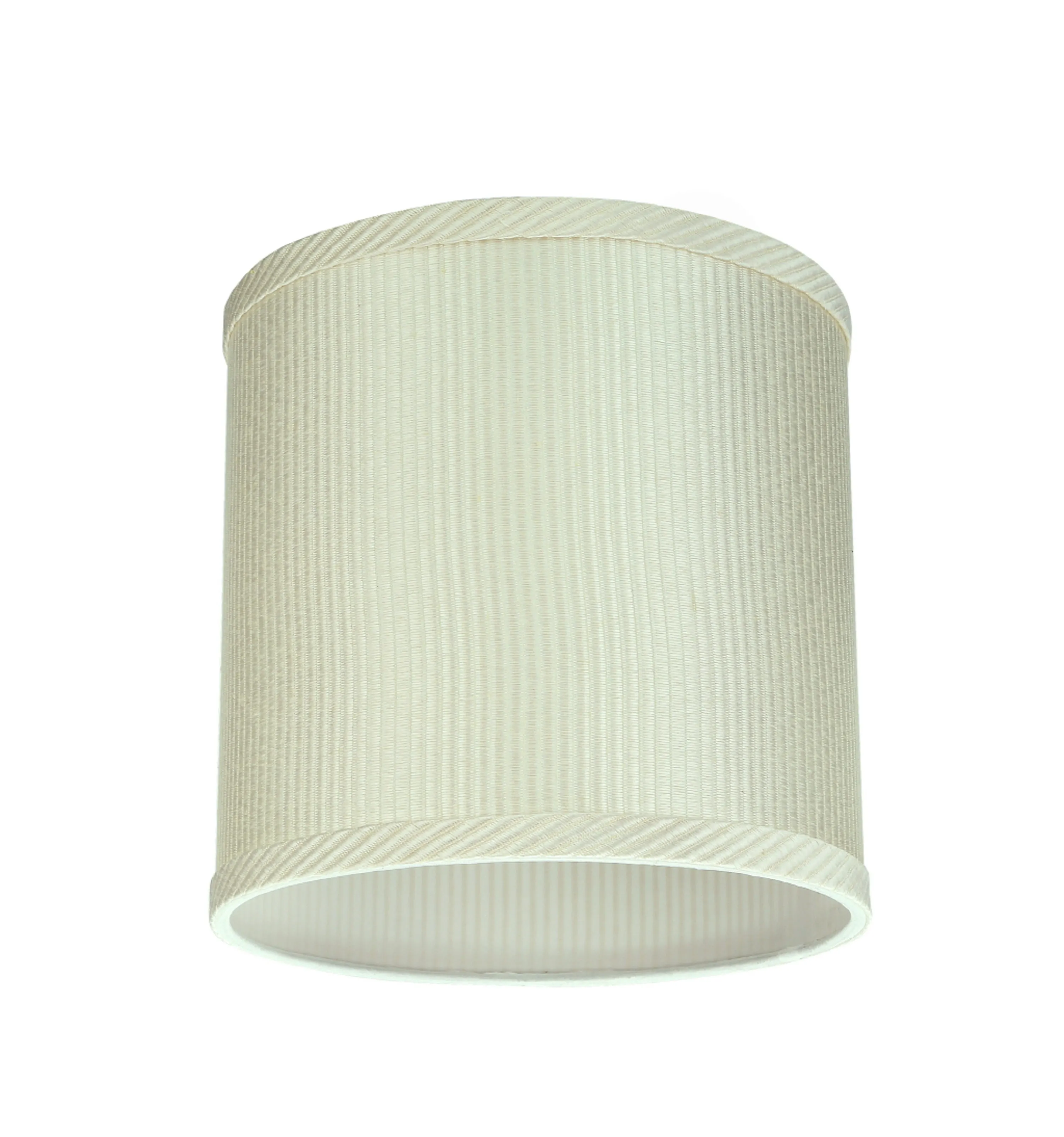 # 31059 Transitional Drum (Cylinder) Shaped Spider Construction Lamp Shade in Off White, 8" wide (8" x 8" x 8")