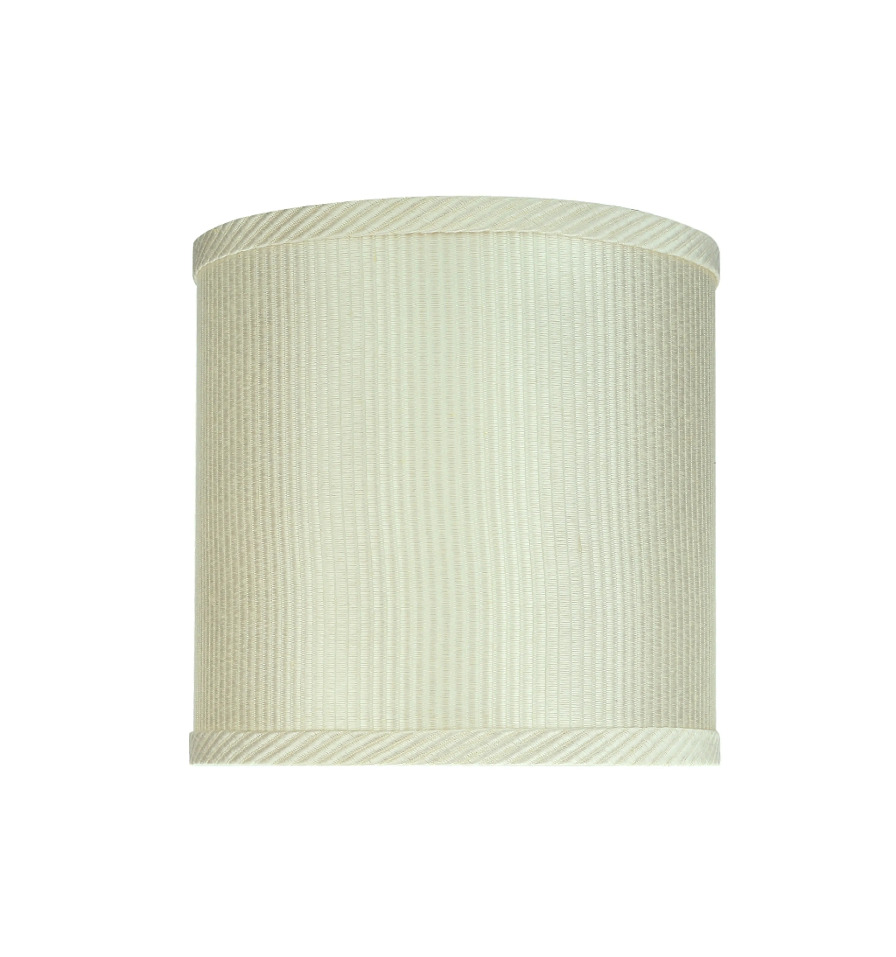 # 31059 Transitional Drum (Cylinder) Shaped Spider Construction Lamp Shade in Off White, 8" wide (8" x 8" x 8")