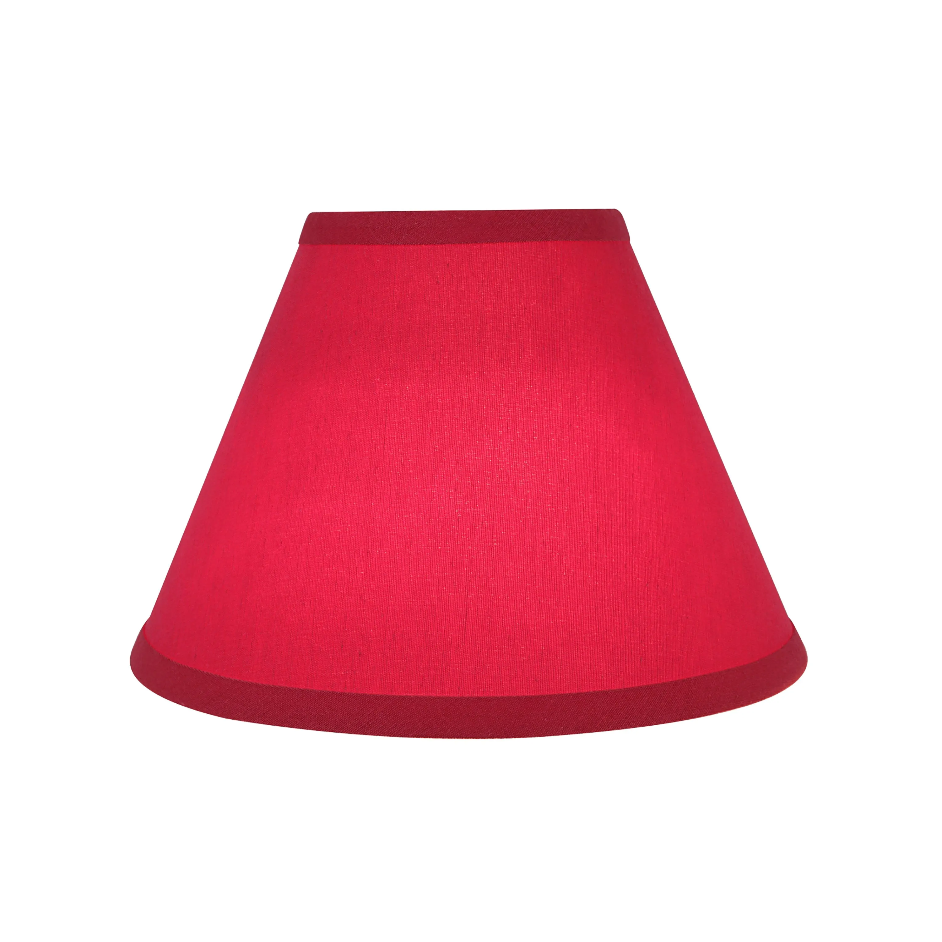 # 58879 Transitional Hardback Empire Shape UNO Construction Lamp Shade in Red, 12" wide (6" x 12" x 9")