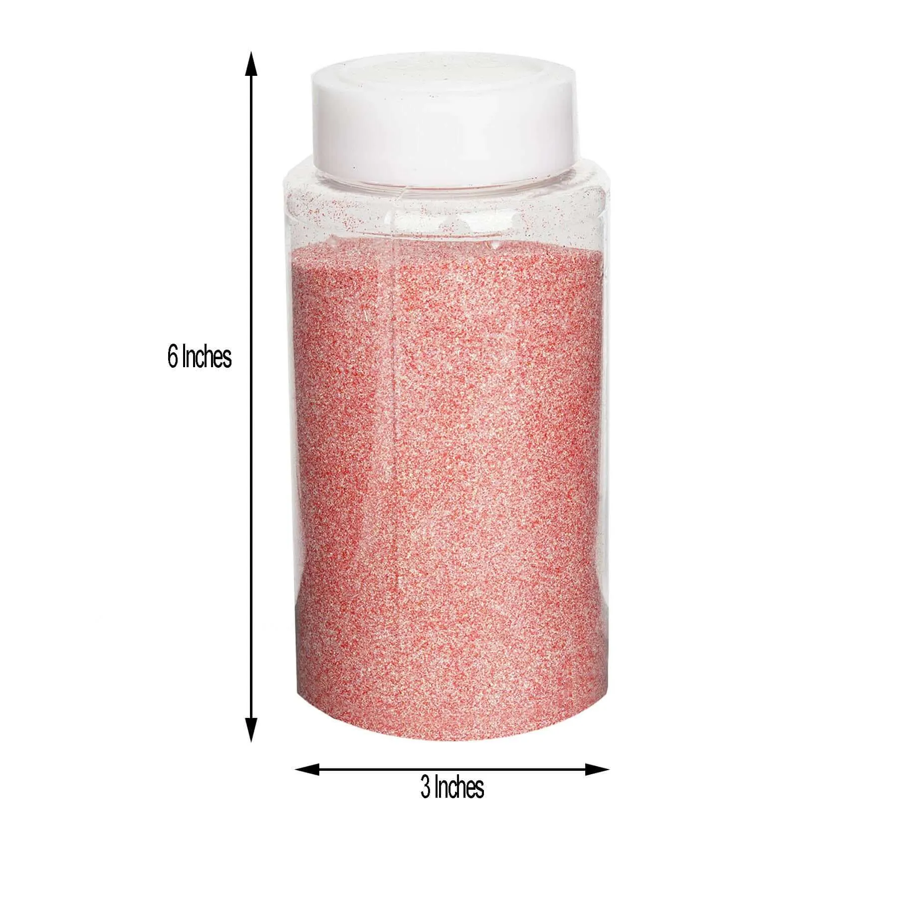 1 lb Bottle Nontoxic Coral DIY Arts and Crafts Extra Fine Glitter