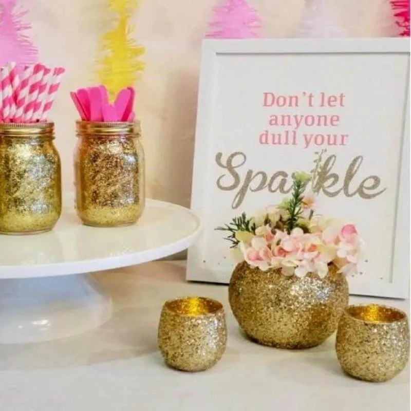 1 lb Bottle Nontoxic Coral DIY Arts and Crafts Extra Fine Glitter