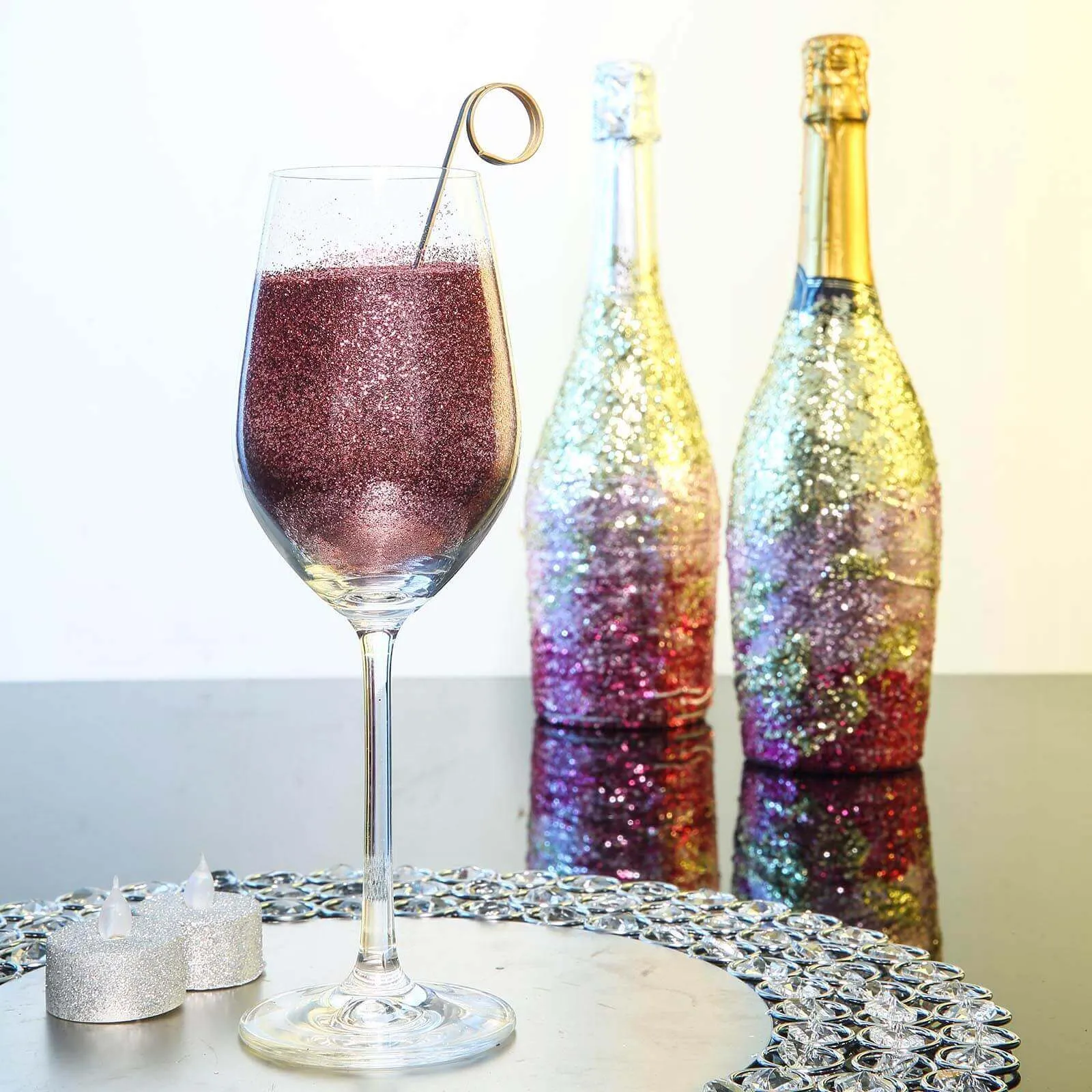 1 lb Bottle Nontoxic Rose Gold DIY Arts and Crafts Extra Fine Glitter