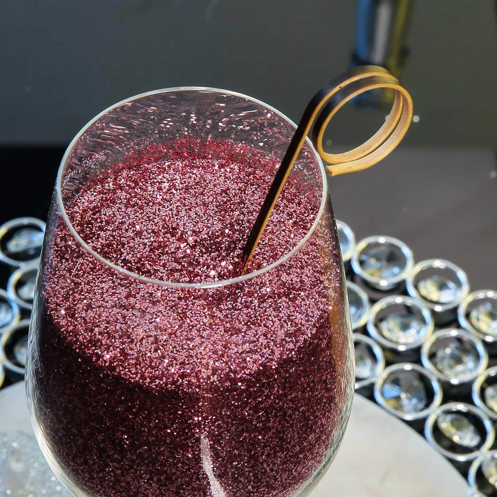 1 lb Bottle Nontoxic Rose Gold DIY Arts and Crafts Extra Fine Glitter