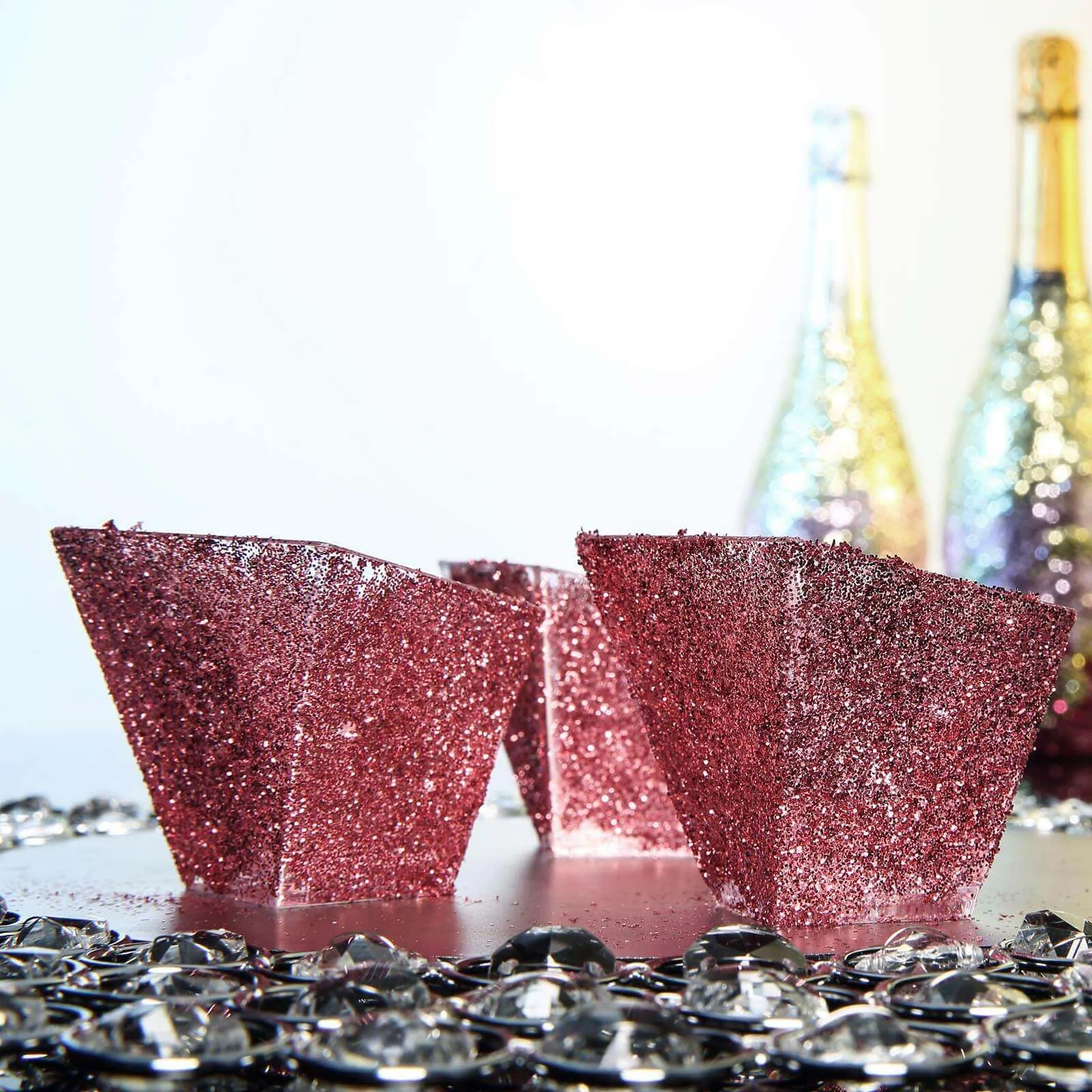 1 lb Bottle Nontoxic Rose Gold DIY Arts and Crafts Extra Fine Glitter