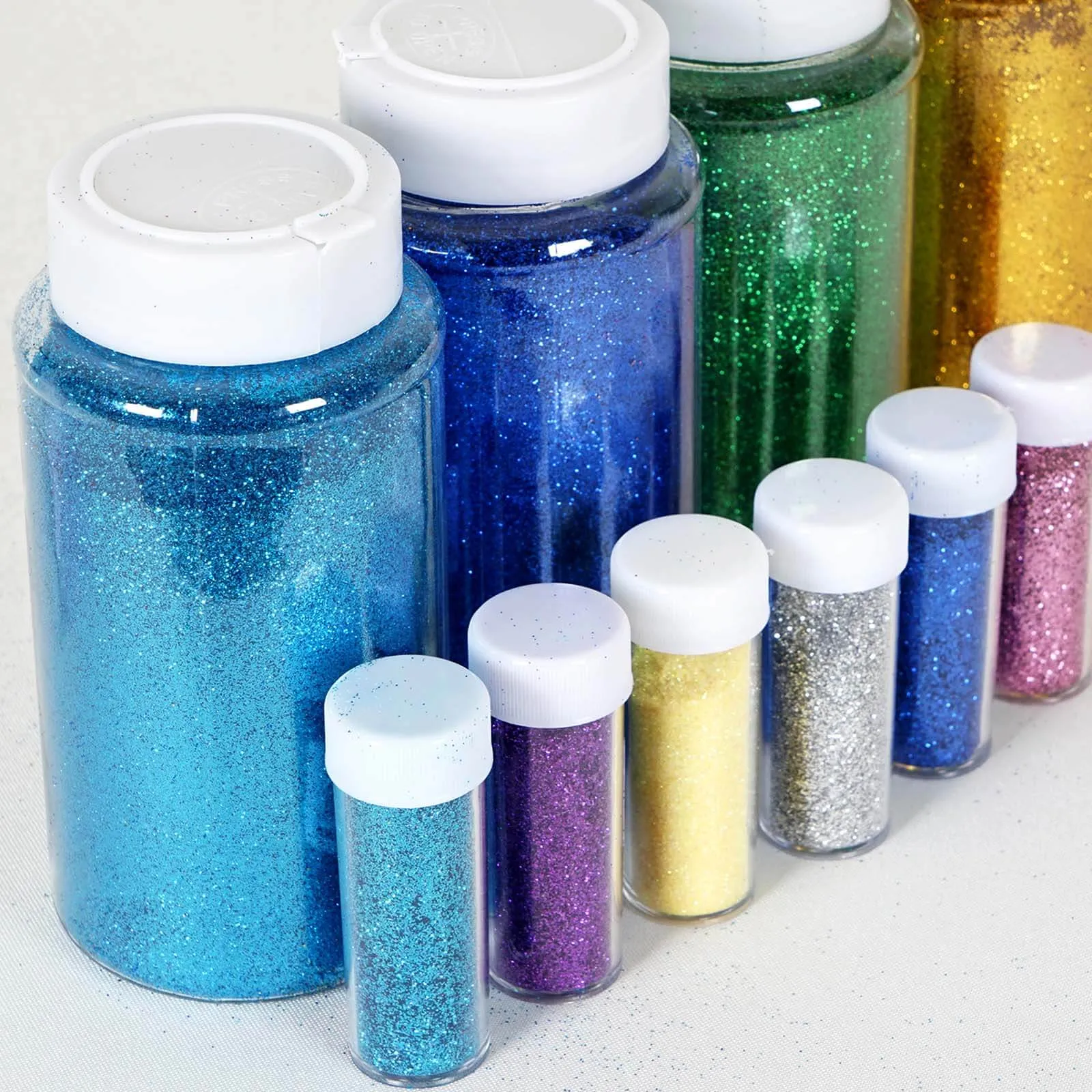1 lb Bottle Nontoxic White DIY Arts and Crafts Extra Fine Glitter