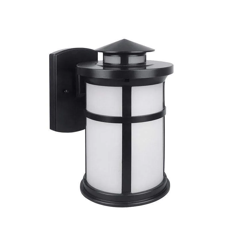 11.5W Outdoor LED Wall Lantern - Oil Rubbed Bronze Aluminum Die Cast & Frosted Glass Lens - 1050 Lm