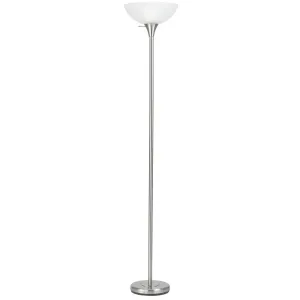 150W 3 Way Metal Tr Lamp W/Glass Sh