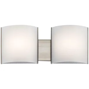 19 in 2 Lights LED Vanity Light Nickel finish