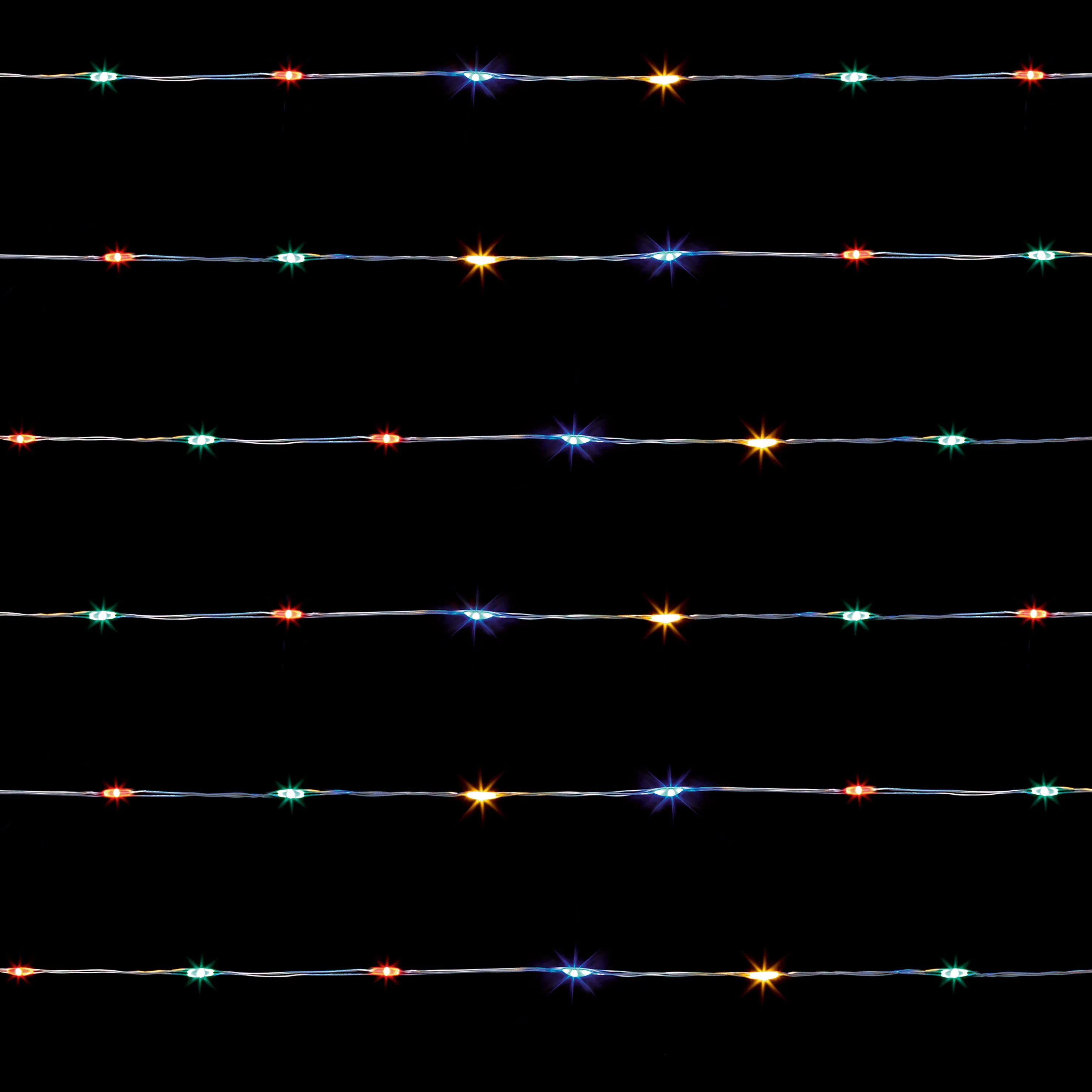 200 Battery Operated Multi Action MicroBright with Timer- Multi Coloured
