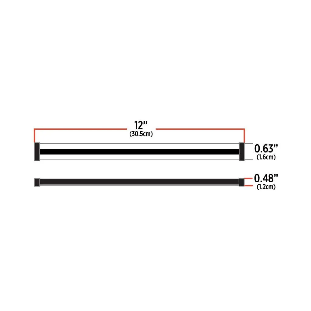 48" Glow Series Strip Light - Side Shine - Amber