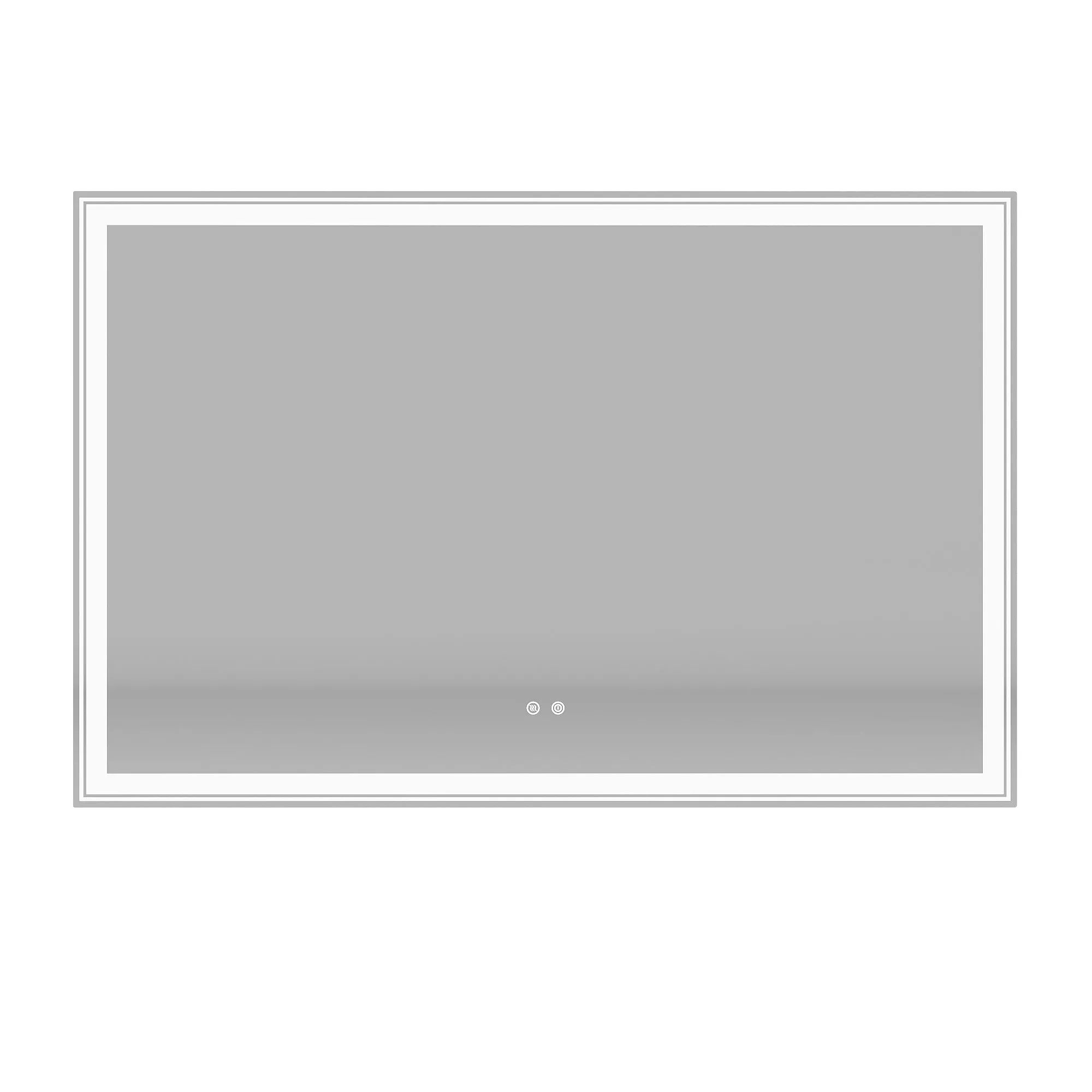 55×36 inch LED-Lit bathroom mirror, wall mounted anti-fog memory Large Adjustable Brightness front and back light Rectangular Vanity mirror