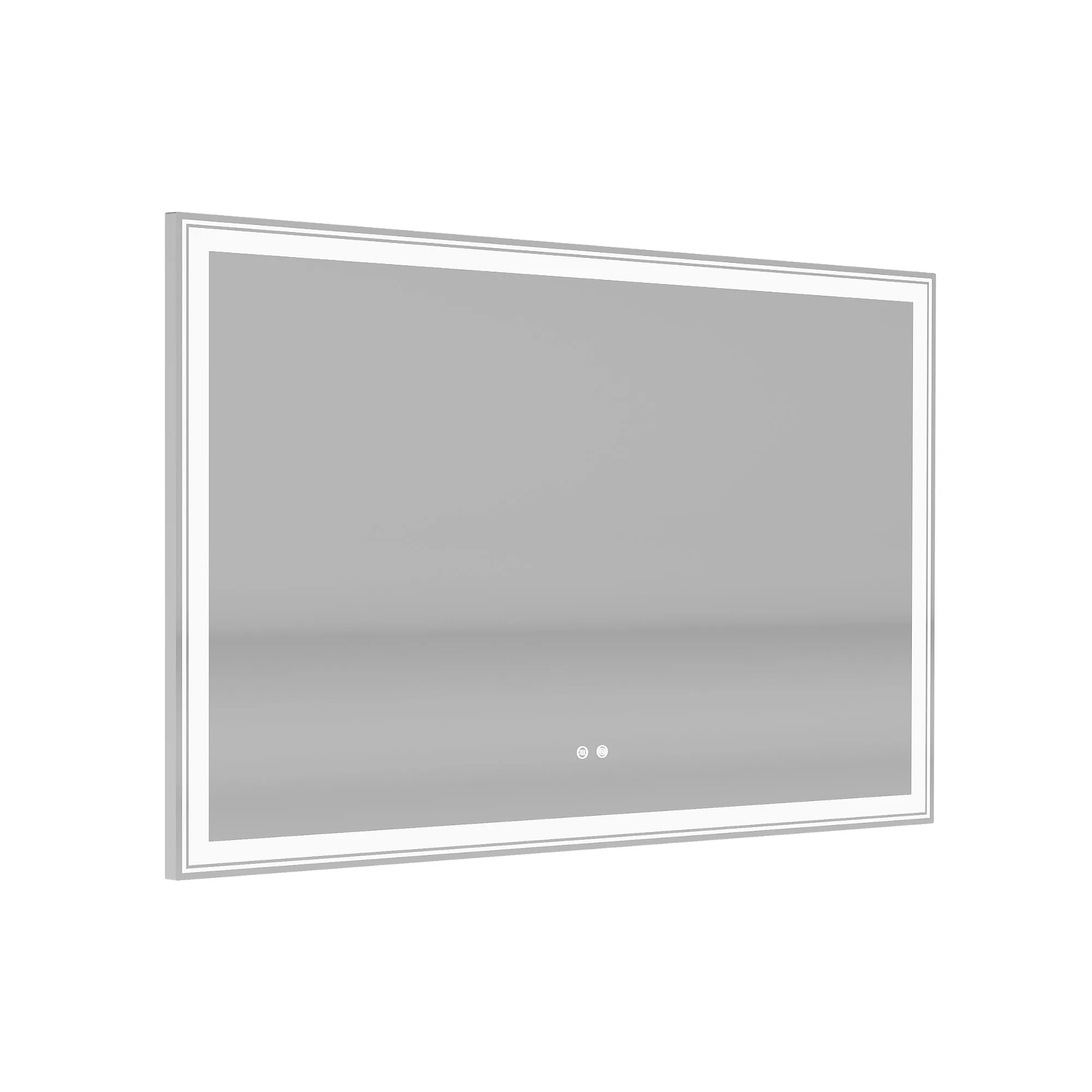 55×36 inch LED-Lit bathroom mirror, wall mounted anti-fog memory Large Adjustable Brightness front and back light Rectangular Vanity mirror