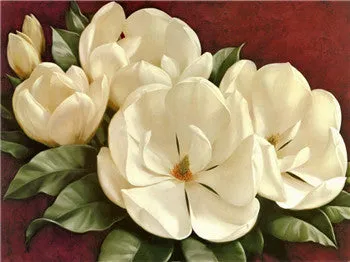 5D Diy Diamond Painting Cross Stitch Red Floral Vase Crystal Needlework Diamond Embroidery Flower Full Square Diamond Decorative