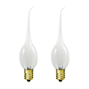 6 Watt Silicone Bulb Candelabra Base 2 pack
