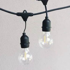 A60 Clear Bulb | 5m 10 Bulbs | Drop Hang Dimmable Festoon Lights