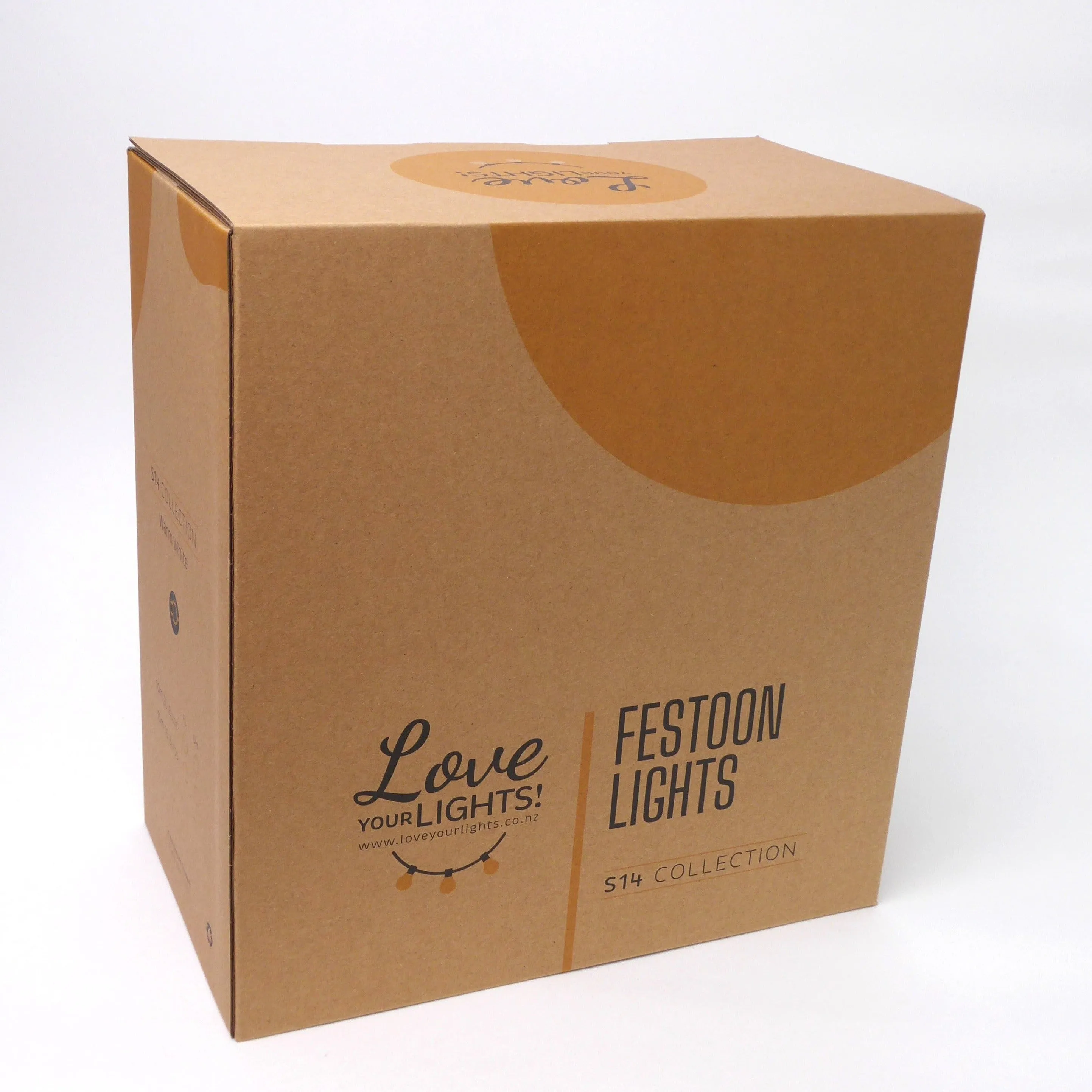 A60 Clear Bulb | 5m 10 Bulbs | Drop Hang Dimmable Festoon Lights