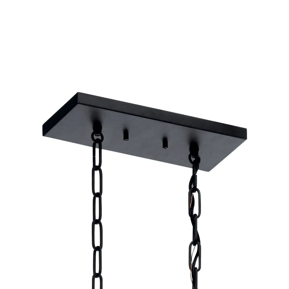Abbotswell 42 in. 8 Lights Chandelier Black Finish