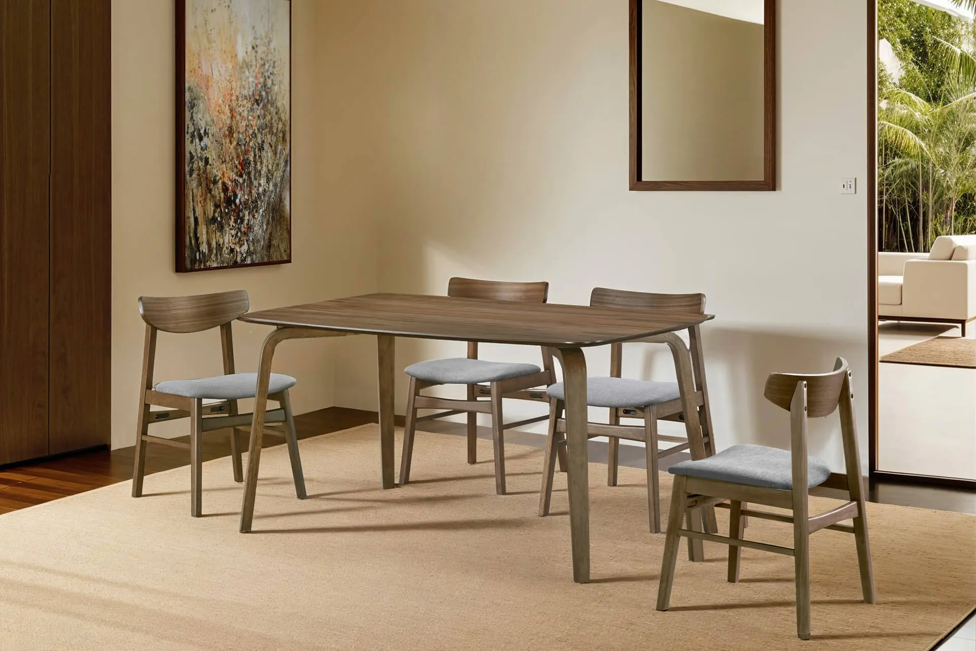 Addison Rectangle Dining Table Walnut