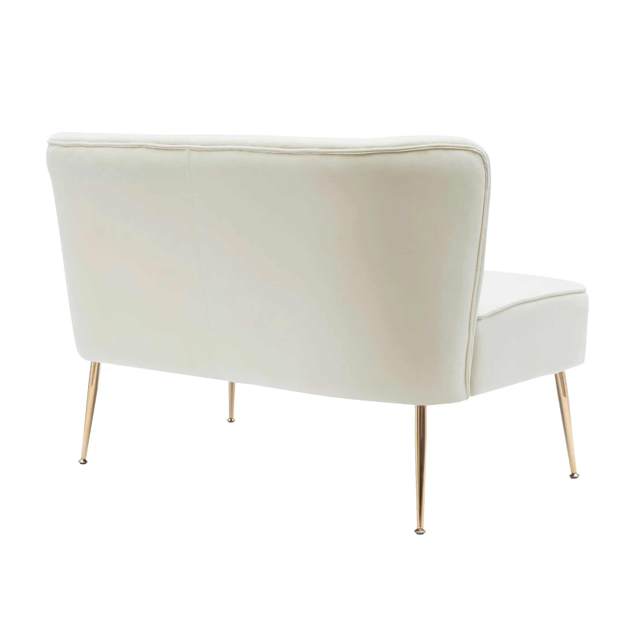 Alaia 46" Wide Upholstered Velvet Love Seat Sofa
