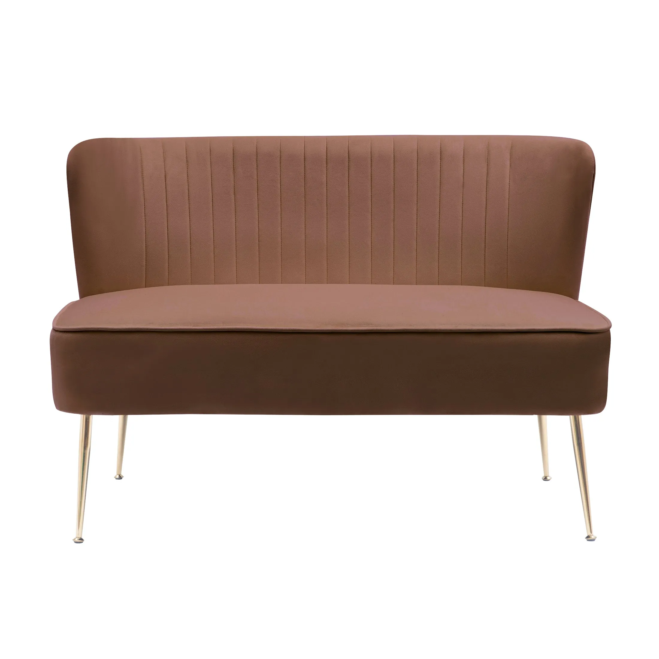 Alaia Mid Century Modern Upholstered Tufted Velvet Loveseat Sofa and 25" Accent Chair 3-Piece Set