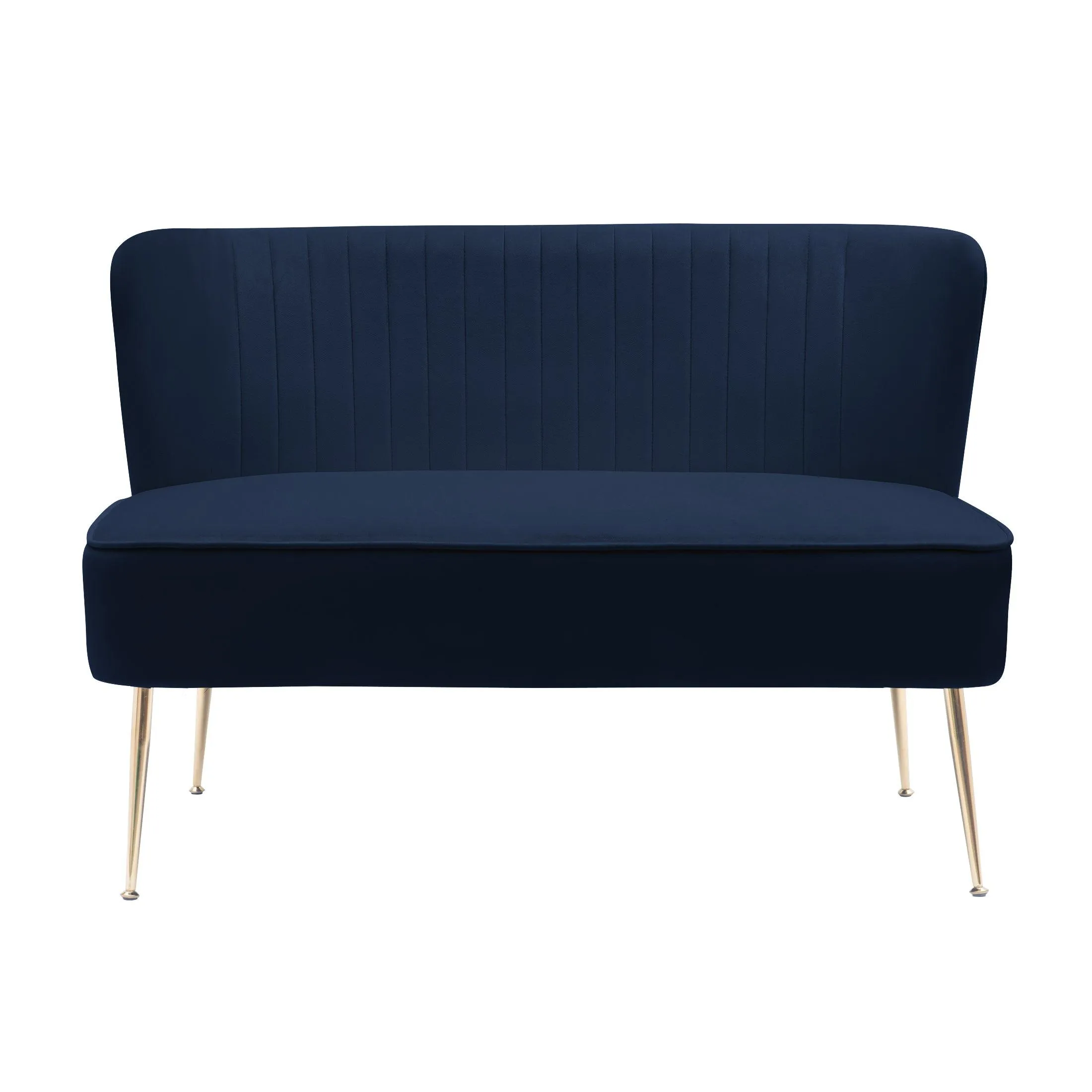 Alaia Mid Century Modern Upholstered Tufted Velvet Loveseat Sofa and 25" Accent Chair 3-Piece Set