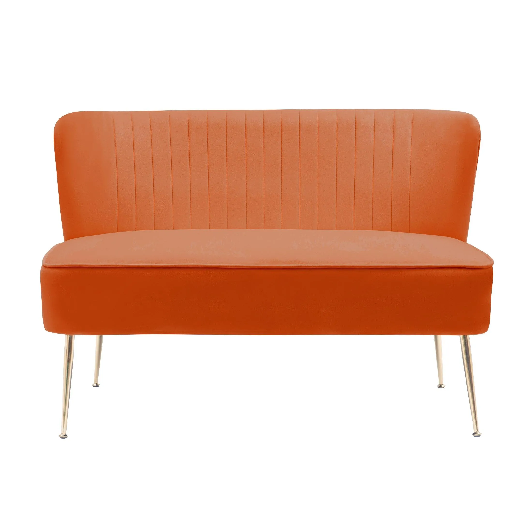 Alaia Mid Century Modern Upholstered Tufted Velvet Loveseat Sofa and 25" Accent Chair 3-Piece Set
