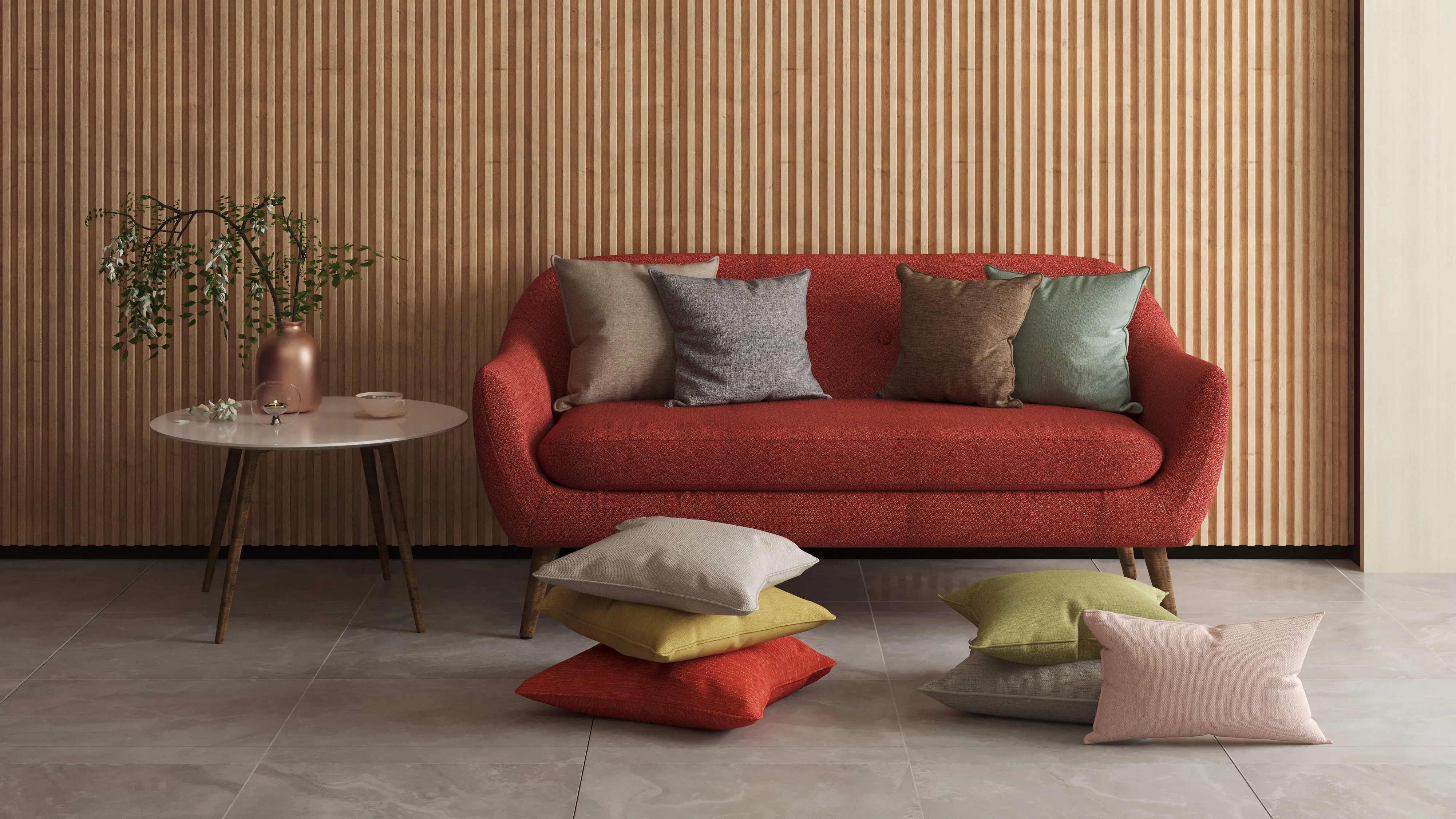 Albany Soft Grey Woven Cushion