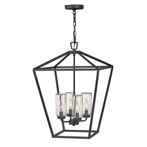 Alford Place 4 Light Outdoor Pendant - Museum Black IP44 E14