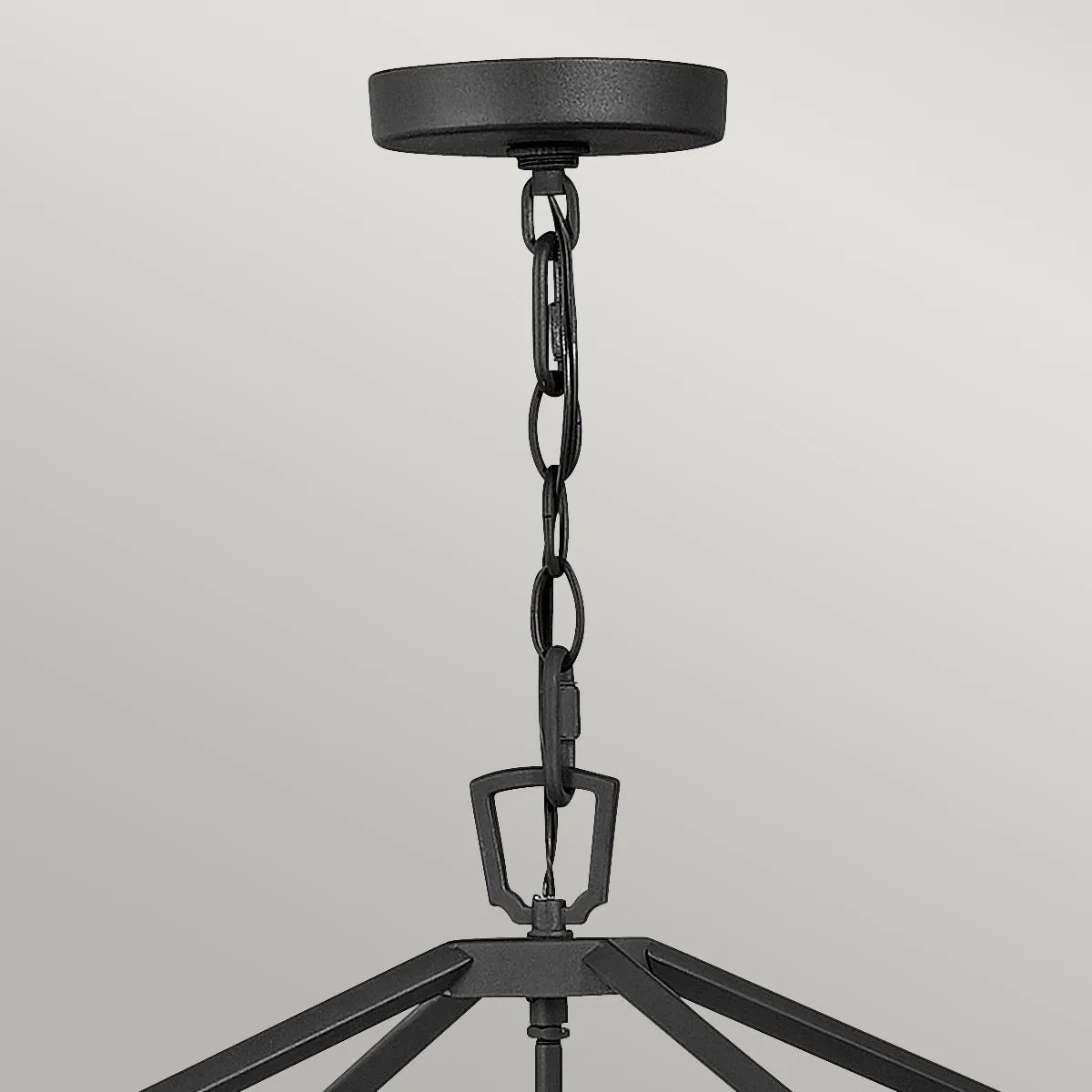 Alford Place 4 Light Outdoor Pendant - Museum Black IP44 E14
