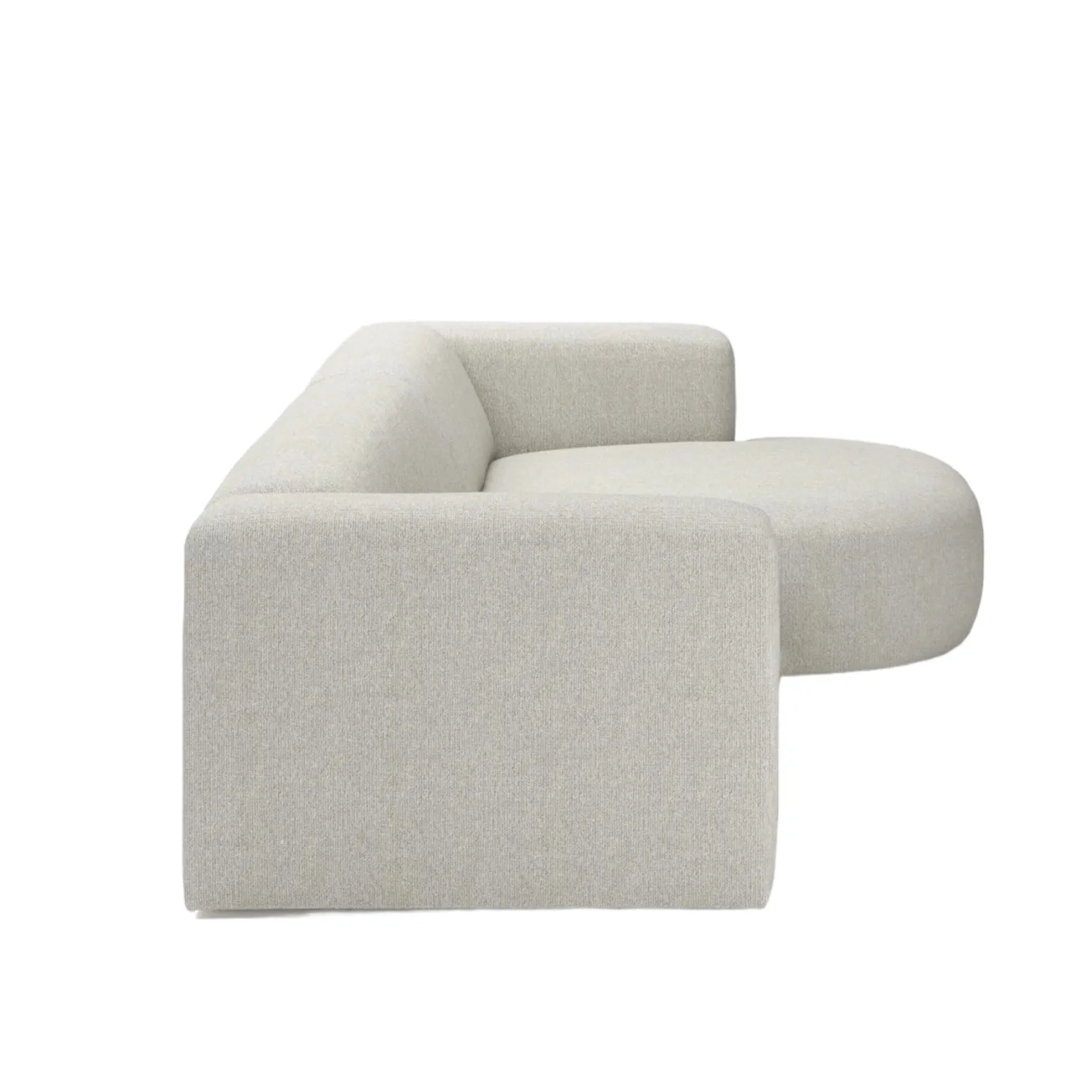 Amanda Sectional Curve Chaise Sofa
