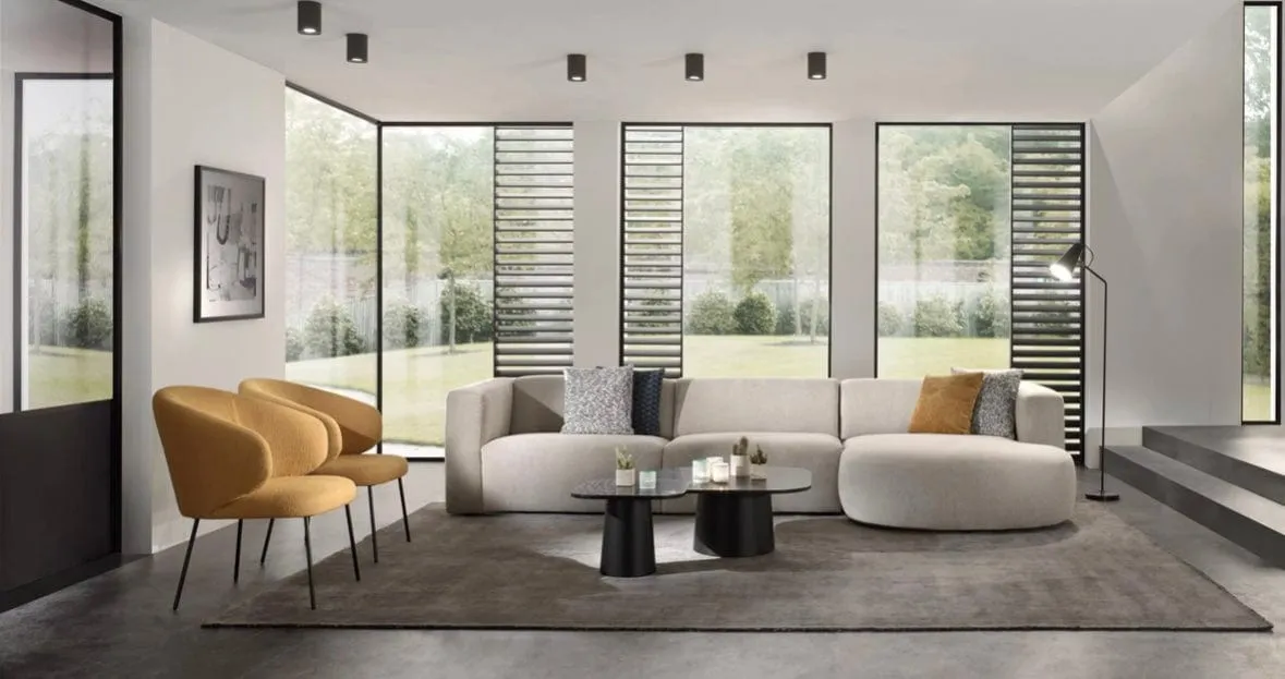 Amanda Sectional Curve Chaise Sofa