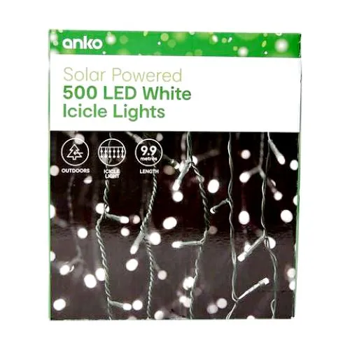 Anko Solar Powered 500 LED ICICLE Lights
