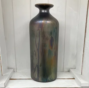 Antique Black Glass Vase