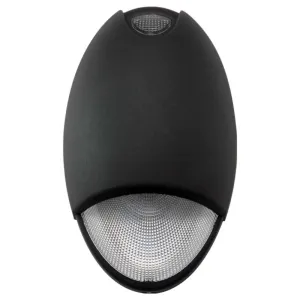 Architectural LED Emergency Light, 11W, Indoor/Outdoor, 120-277V, Dusk To Dawn, Black