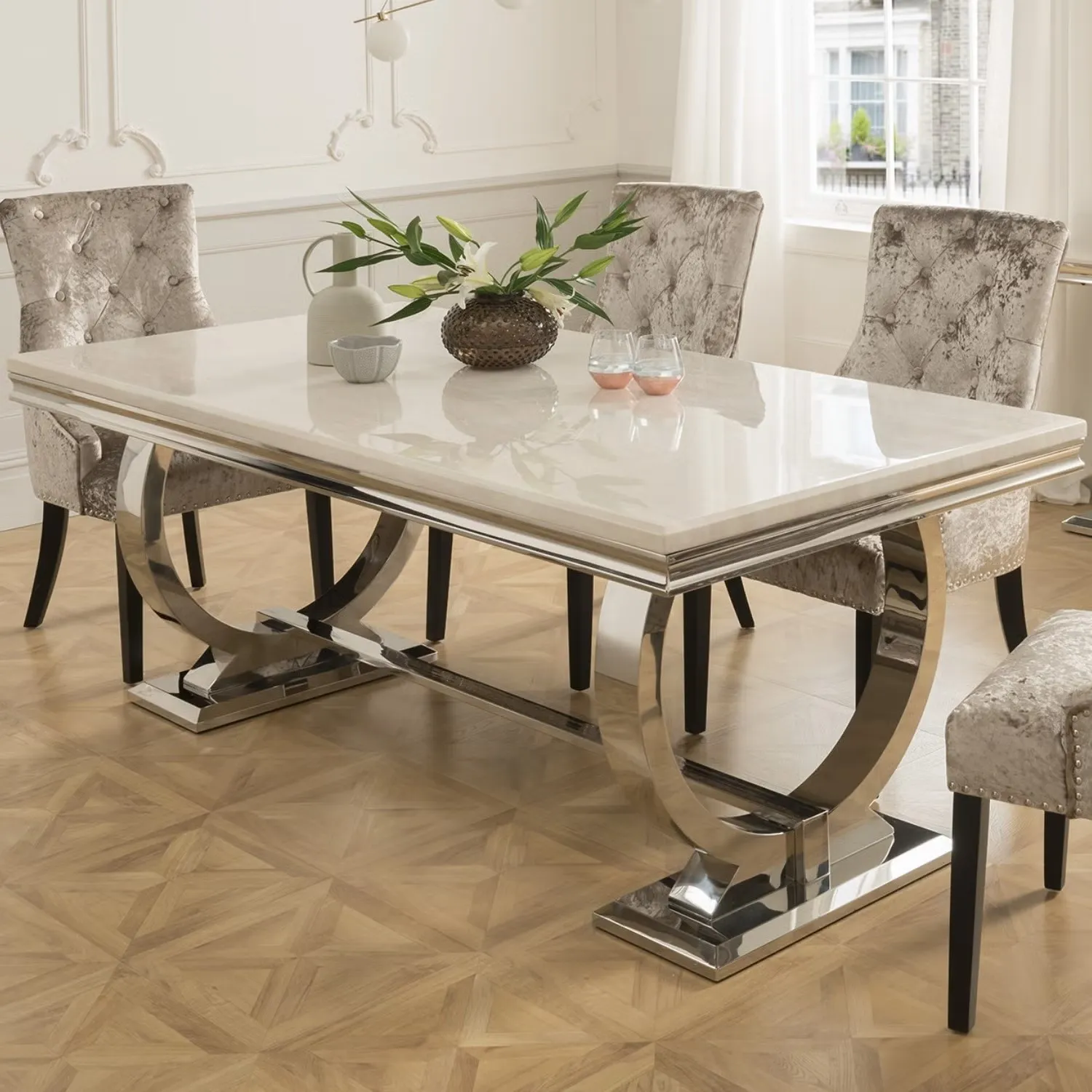 Arianna Dining Table 180cm Cream