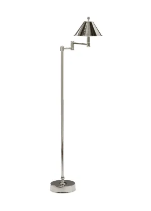 Ashbourne Floor Lamp - Nickel
