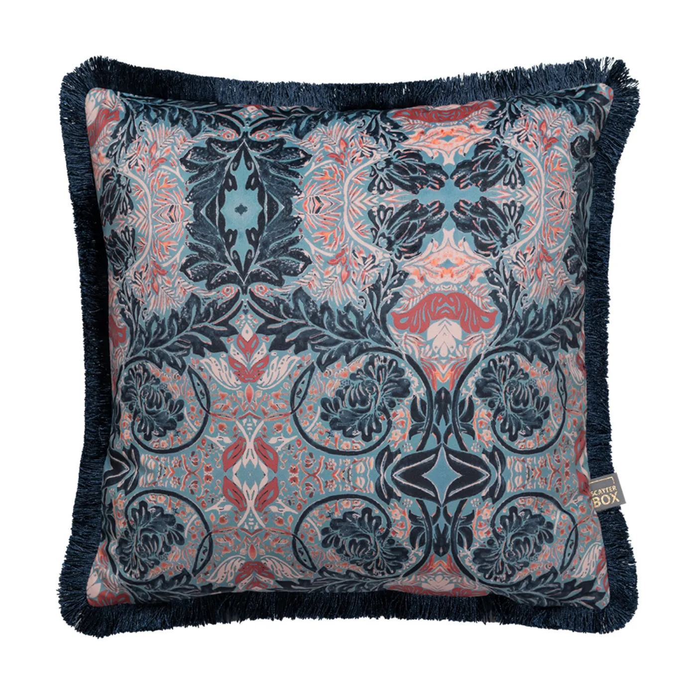 Athena Blue / Marsala Cushion 43x43cm