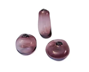 Aubergine Vase Trio