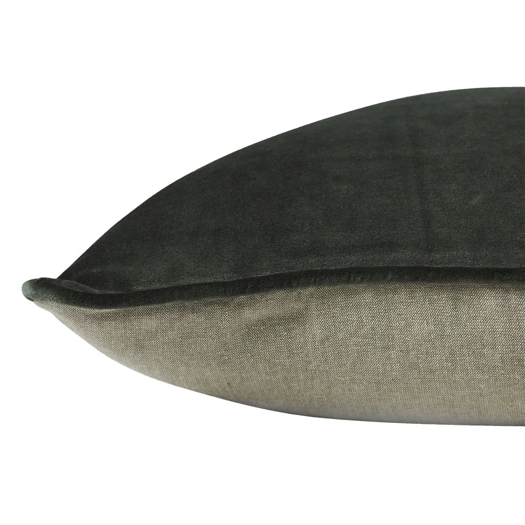 Bahama Velvet Cushion Cover Set - Evergreen