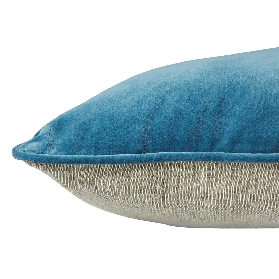 Bahama Velvet Cushion Cover Set - Ocean Blue