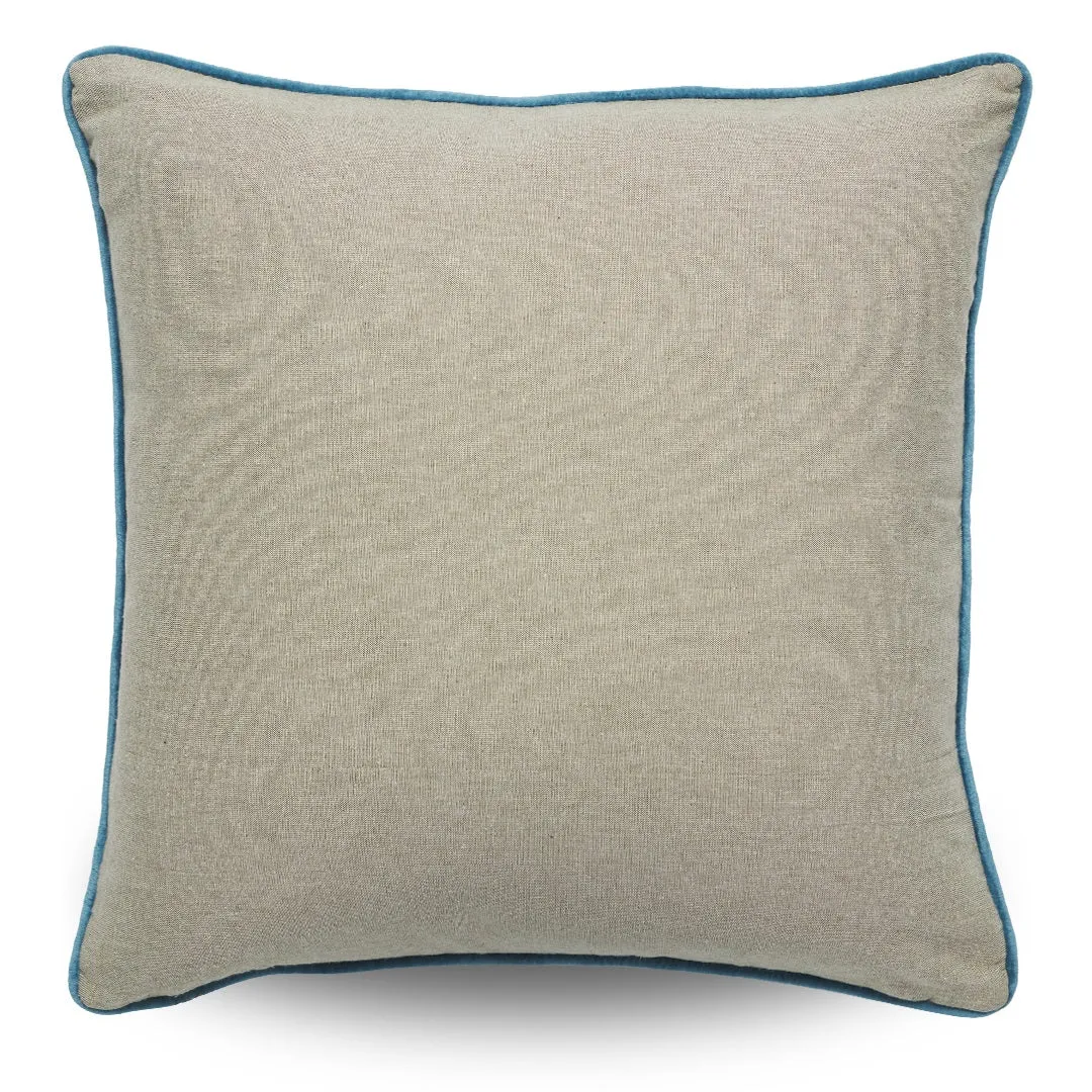 Bahama Velvet Cushion Cover Set - Ocean Blue