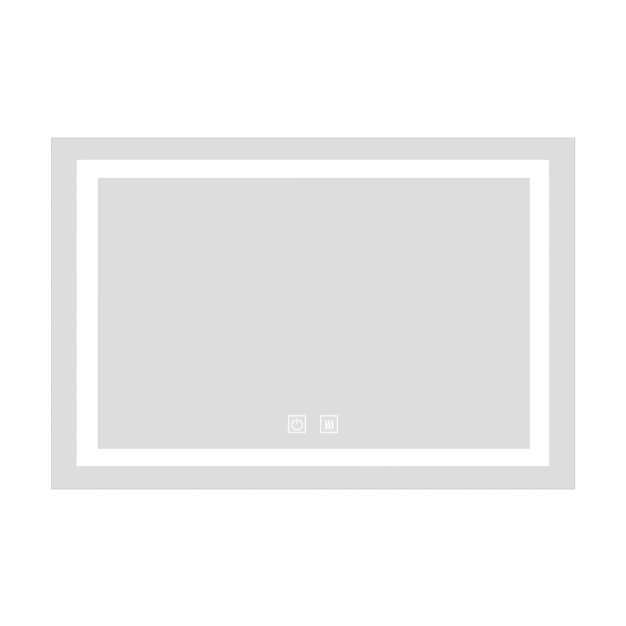 Bathroom Vanity LED Lighted Mirror-(Horizontal/Vertical with double bond)-36*28in