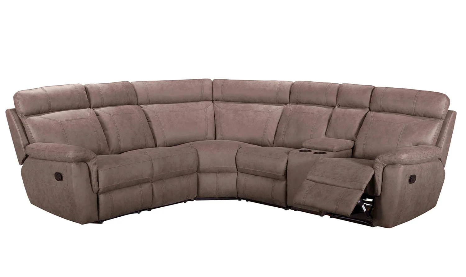 Baxter Corner Sofa Console Unit Brown